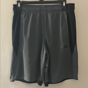Under Armour Gray and Black Athletic Performance Shorts